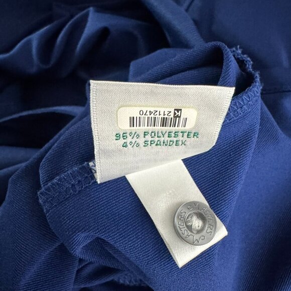 Masters Tech Polo Shirt Mens Large Blue Short Sleeve‎ Printed Golf TP-2966 - Picture 8 of 8